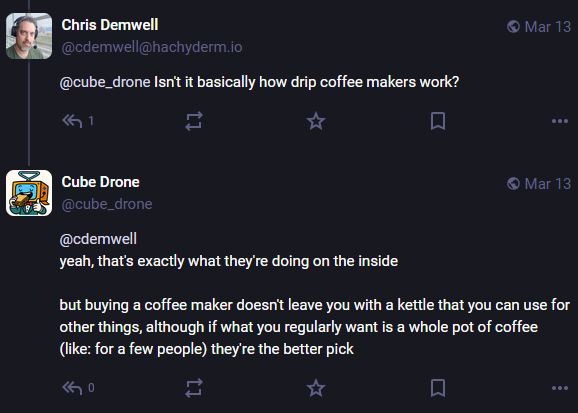 isn’t that basically how drip coffee makers work